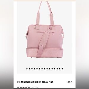 BEIS THE MINI WEEKENDER IN ATLAS PINK